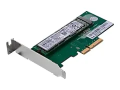 Lenovo ThinkStation M.2 SSD Adapter - Grensesnittsadapter M.2 - M.2 Card - lav profil - PCIe 3.0 x4 - for ThinkCentre M75t Gen 2; ThinkStation P310; P320; P330; P330 Gen 2; P340; P350; P410