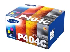 Samsung CLT-P404C - 4-pack - svart, gul, cyan, magenta original - tonerpatron (SU365A) - for Samsung CLX-3302, 3303, 3304, 3307; Xpress SL-C432, C433, C462, C463, C467, C482, C483
