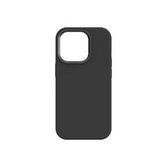 KEY - Baksidedeksel for mobiltelefon antibacterial, silicone - MagSafe-samsvar - væskesilikon, hard polykarbonat, recycled plastic (more than 50%) - svart - for Apple iPhone 14 Pro (6.1 tommer)