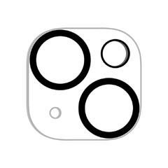 Screenor Vizor+ - Linsebeskytter for mobiltelefon glass - for Apple iPhone 14, 14 Plus