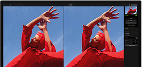 Mac mini vist ovenfra, aluminium i sølv, avrundede hjørner, blank svart Apple-logo i midten, koblet til med kabel, Studio Display er delvis synlig ovenpå. AirPods 4 er åpne, og det vises fargeprøver i Pantone samt et Logitech-tastatur og en Logitech-mus i rødt.