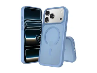 Screenor Icy - Beskyttende deksel for mobiltelefon MagSafe-samsvar - termoplast-polyuretan (TPU), akryl - himmelblå - for Apple iPhone 17 Pro Max, 18 Pro Max