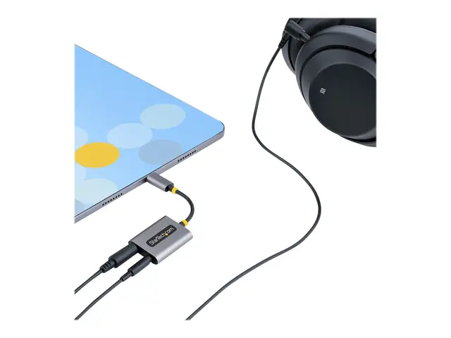 StarTech.com USB-C Headphone Splitter, USB Type C Dual Headset Ada...