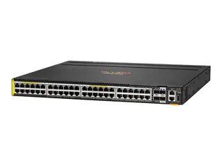 HPE Aruba 6300M - Switch - L3 - Styrt - 48 x 100/1000/2.5G/5G (PoE++) + 2 x 10 Gigabit / 25 Gigabit / 50 Gigabit SFP56 (uplink / stacking) + 2 x 1 Gigabit / 10 Gigabit SFP+ rackmonterbar - PoE++