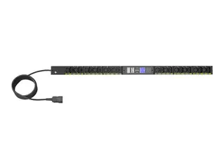 Eaton Managed Rack PDU EVMAFC20A - G4 - str&#248;mfordelerenhet (kan monteres i rack) AC 200-240 V - 3.7 kW - enkeltfase - inngang: IEC 60320 C20 - utgangskontakter: 24 (12 x IEC 60320 C13, 12 x IEC 60320 C19) - 3 m kabel - svart