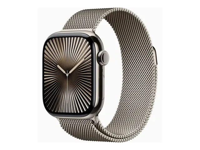 Apple Watch Series 10 (GPS + Cellular) - 42 mm naturlig titan smar...