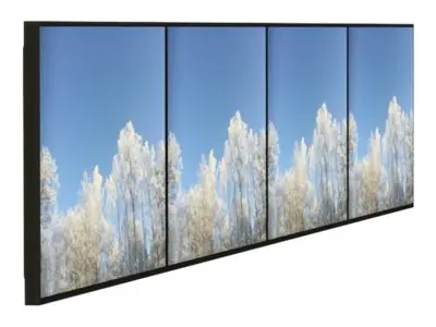 HI-ND VIDEO ROW - Monteringssett for 4x1 videovegg portrett skjerm...