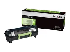 Lexmark 502H - Høy ytelse - svart original - tonerpatron LCCP, LRP - for Lexmark MS310, MS410, MS510, MS610