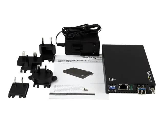 Startech Singlemode (SM) LC Fiber Media Converter for 1Gbe Network...