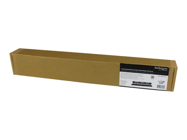 StarTech.com 1U Horizontal Finger Duct Rack Cable Management Panel...