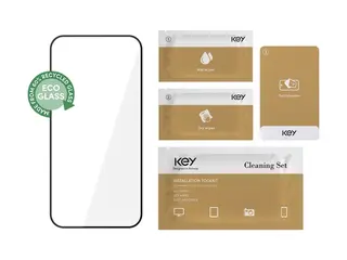 Key Besseggen - Skjermbeskyttelse for mobiltelefon kant-til-kant - 2.5D - glass - rammefarge svart - for Apple iPhone Air