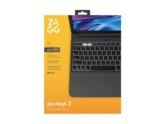 ZAGG Pro Keys 2 - Tastatur og folioveske (foliodekke) bakgrunnsbel...
