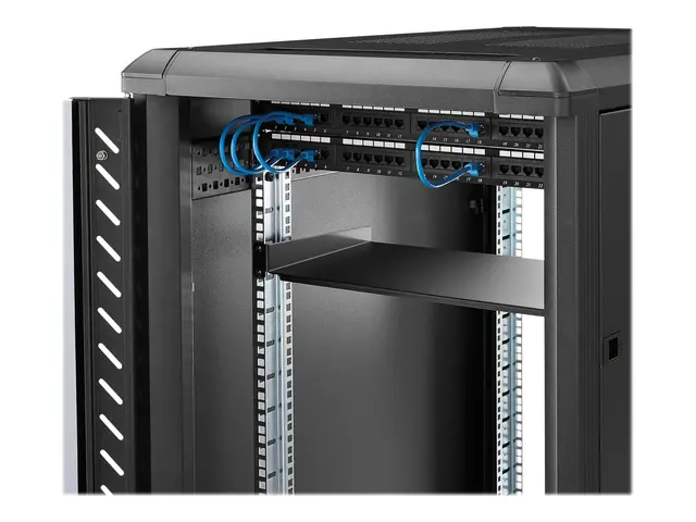 StarTech.com 1U Fixed Server Rack Mount Shelf, 10in Deep Steel Uni...