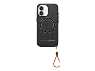 OtterBox Sole Series - Baksidedeksel for mobiltelefon MagSafe-samsvar - polykarbonat, nylonstoff, termoplastisk elastomer (TPE) - midnattskretser (svart) - for Apple iPhone 17