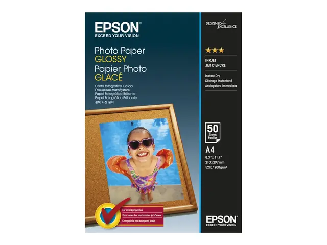 Epson - Blank - A4 (210 x 297 mm) - 200 g/m² - 50 ark fotopapir - ...