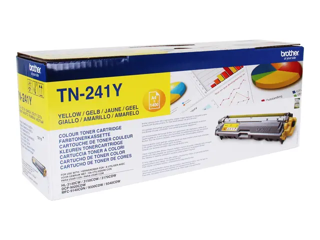 Brother TN241Y - Gul - original - tonerpatron - for Brother DCP-90...