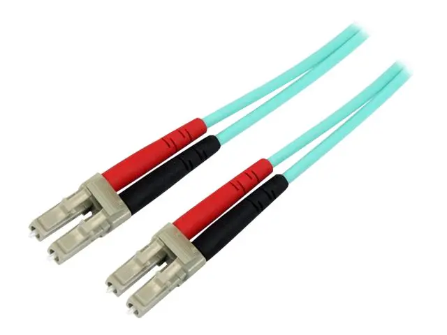 StarTech.com Aqua OM4 Duplex Multimode Fiber - 16 ft / 5m 100 Gb 5...