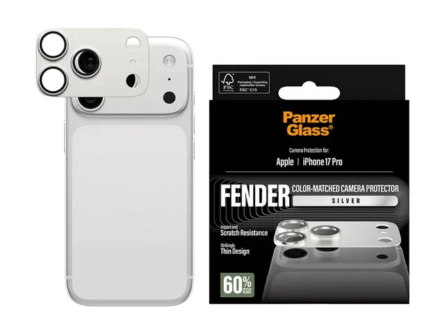 PanzerGlass FENDER - Linsebeskytter for mobiltelefon sølv Apple iP...