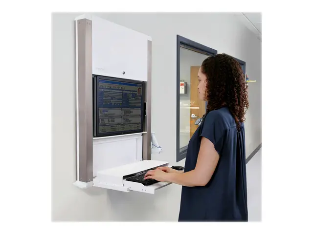 Ergotron CareFit - Veggmontert arbeidsstasjon - snøhvitt