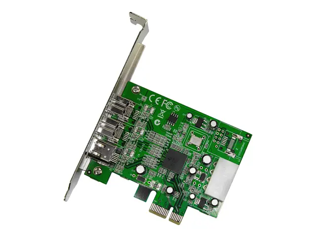StarTech.com 3 Port 2b 1a 1394 PCI Express FireWire Card Adapter -...