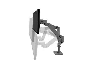Ergotron LX Pro - Monteringssett (dobbel stablearm) modulær - for 2 LCD-skjermer - aluminium - mørk grå - skjermstørrelse: inntil 27" - skrivebordsmonterbar
