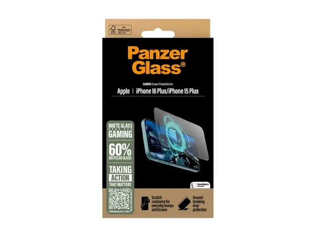 PanzerGlass Gaming - Skjermbeskyttelse for mobiltelefon ultrabred ...