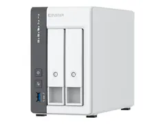 QNAP TS-216G - NAS-server - 2 br&#248;nner - SATA 6Gb/s RAID JBOD, 0, 1 - RAM 4 GB - 2.5 Gigabit Ethernet - iSCSI st&#248;tte