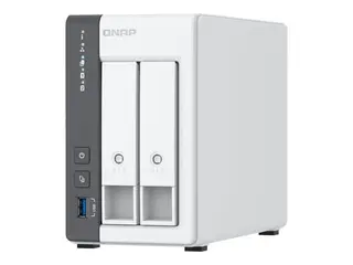 QNAP TS-216G - NAS-server - 2 br&#248;nner SATA 6Gb/s - RAID JBOD, 0, 1 - RAM 4 GB - 2.5 Gigabit Ethernet - iSCSI st&#248;tte