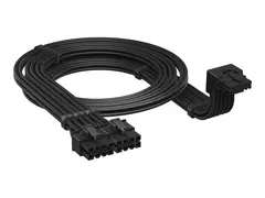 CORSAIR Type 4 (Style A) - Strømkabel 16-stifts PCI-strøm (hann) oppvinklet til 8-pins PCIe-strøm (hann) - 65 cm - svart