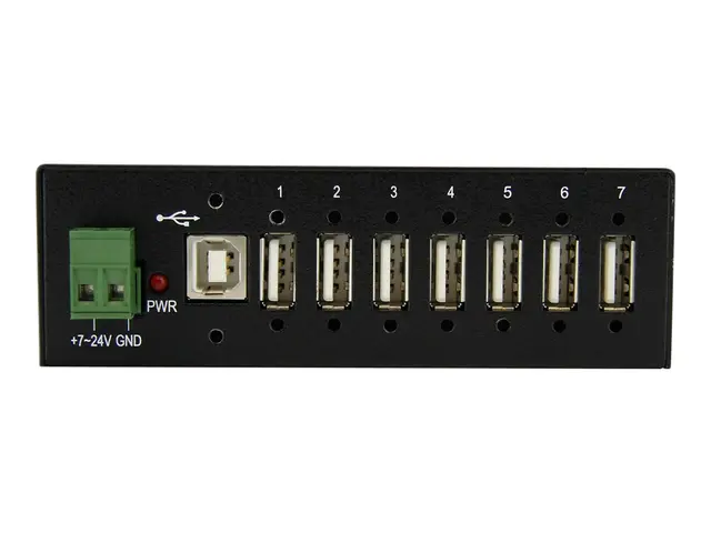 StarTech.com USB 2.0 Hub - 7 Port Mountable Rugged Industrial Self...