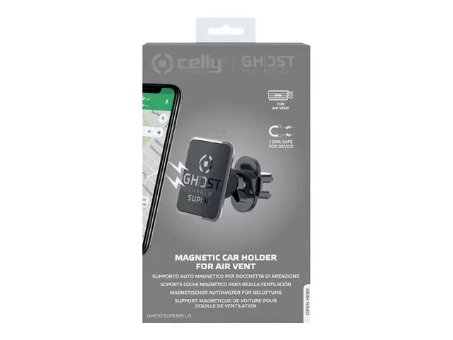 Celly GHOSTSUPERPLUS - Bilholder for mobiltelefon - svart