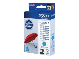 Brother LC225XLC - Cyan - original blekkpatron - for Brother DCP-J4120DW, MFC-J4420DW, MFC-J5320DW, MFC-J5625DW
