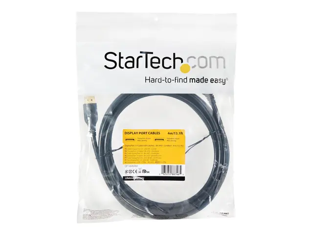 StarTech.com 13ft/4m VESA Certified DisplayPort 1.4 Cable, 8K 60Hz...