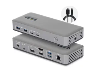 Startech - dokkingstasjon - USB-C 3.2 Gen 2 HDMI, 2 x DP - 1GbE