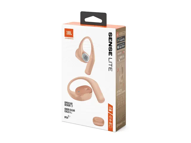 JBL Sense Lite - True wireless-hodetelefoner med mikrofon åpent øre - over-øret-montering - Bluetooth - beige 
