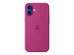 Apple - Baksidedeksel for mobiltelefon MagSafe-samsvar - silikon - Fuchsia - for iPhone 16 Plus