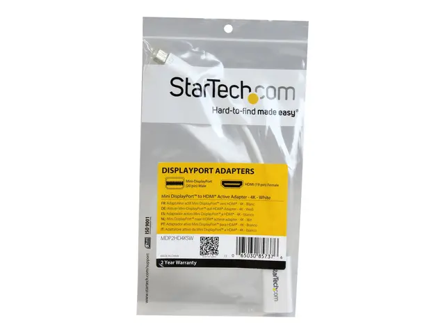 StarTech.com Mini DisplayPort to HDMI 4K Audio / Video Converter -...