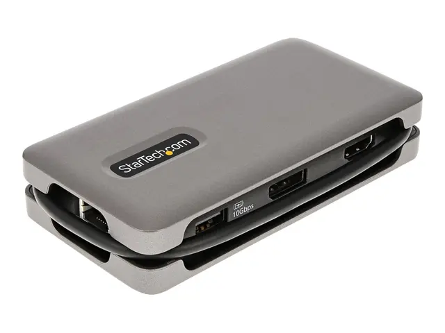 StarTech.com USB-C Multiport Adapter, 4K 60Hz HDMI/DP Video, 3-Por...