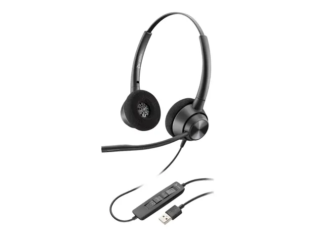 Poly EncorePro 310 - 300 series hodesett on-ear kablet USB-A svart