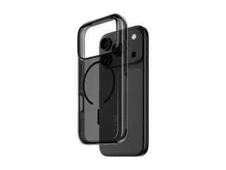 CARE by PanzerGlass - Beskyttende deksel for mobiltelefon MagSafe-samsvar - termoplast-polyuretan (TPU), polykarbonat (PC) - svart, røykfarget - for Apple iPhone 17 Pro, 18 Pro