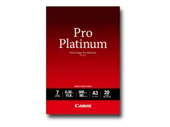 Canon Photo Paper Pro Platinum - A3 (297 x 420 mm) 300 g/m&#178; - 20 ark fotopapir - for PIXMA Pro9000, Pro9500