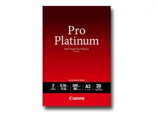 Canon Photo Paper Pro Platinum A3 (297 x 420 mm) - 300 g/m&#178; - 20 ark fotopapir - for PIXMA Pro9000, Pro9500