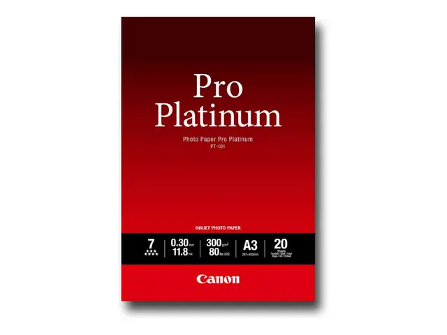 Canon Photo Paper Pro Platinum - A3 (297 x 420 mm) - 300 g/m² - 20...