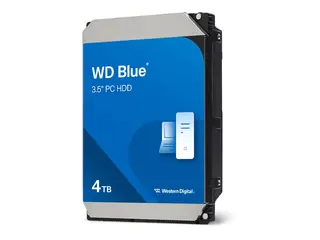 WD Blue - Harddisk - 4 TB - intern 3.5" - SATA 6Gb/s - 5400 rpm - buffer: 128 MB