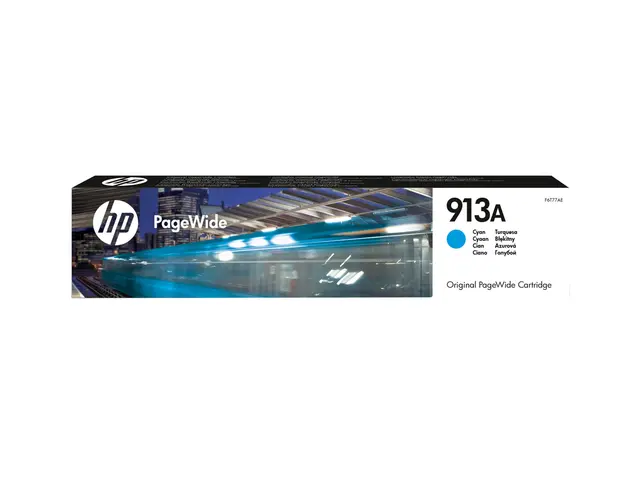 HP 913A - Cyan original PageWide blekkpatron for 352, 377, MFP 377...