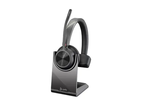 HP Poly Voyager 4310 - Voyager 4300 UC series hodesett - on-ear - Bluetooth - trådløs, kablet - USB-C - svart - Certified for Microsoft Teams, Zoom Certified