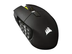 CORSAIR Scimitar Elite SE - Mus - optisk 16 knapper - trådløs, kablet - 2.4 GHz, Bluetooth, USB - våpenmetall - boks