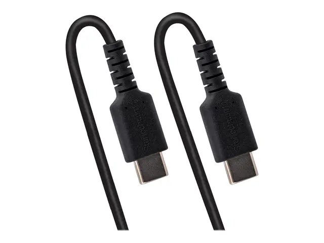 StarTech.com 3ft (1m) USB C Charging Cable, Coiled Heavy Duty Fast...