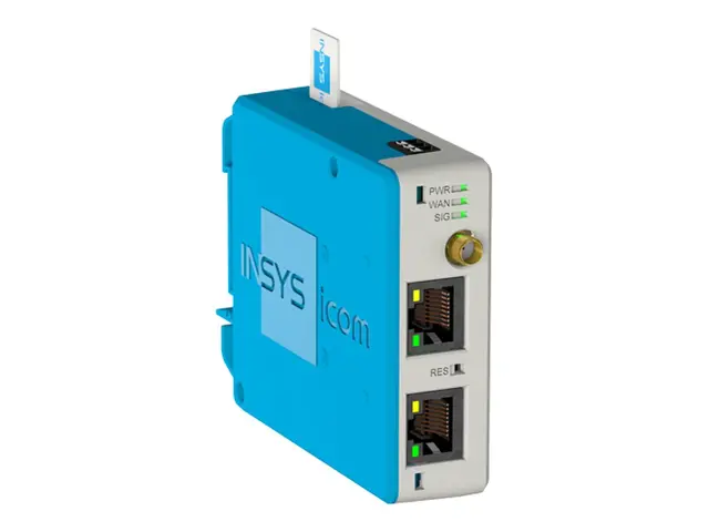INSYS icom MIRO-L230 - Ruter - WWAN - 2G, 3G, 4G - DIN-skinnemonte...