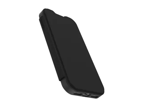 OtterBox React Folio Series - Lommebok for mobiltelefon svart krystall (klar/svart) - for Apple iPhone 17
